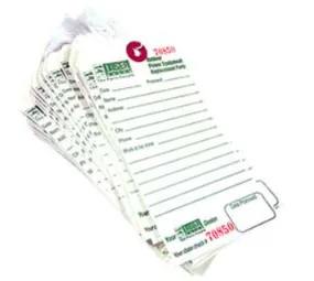 10058 Laser Shop Repair Tags Pack of 50