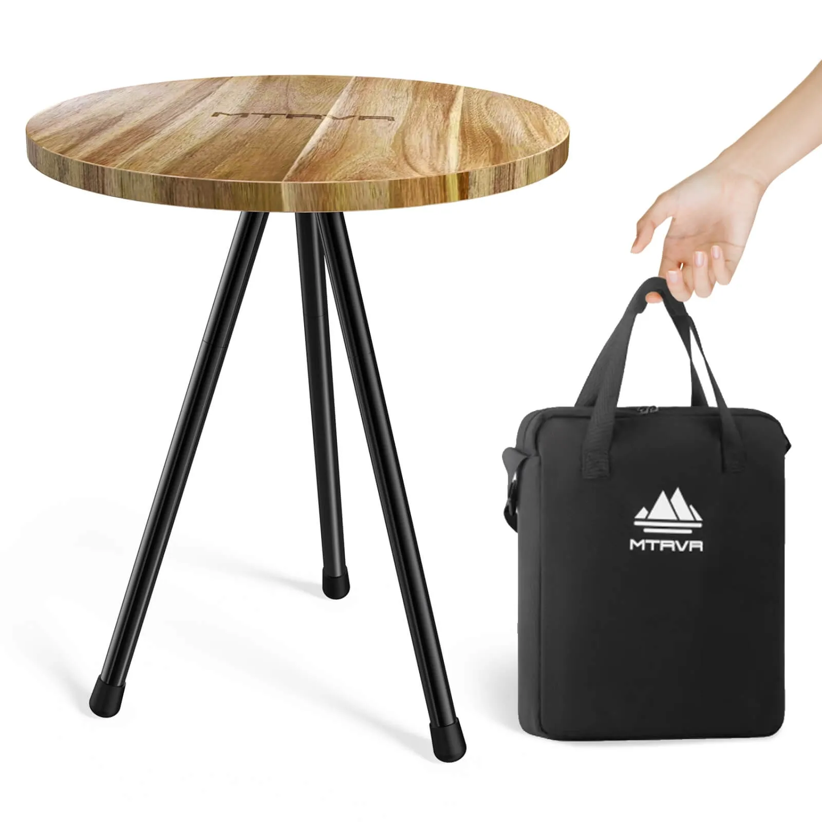 2-Pack: 1xWood Table 1xLight