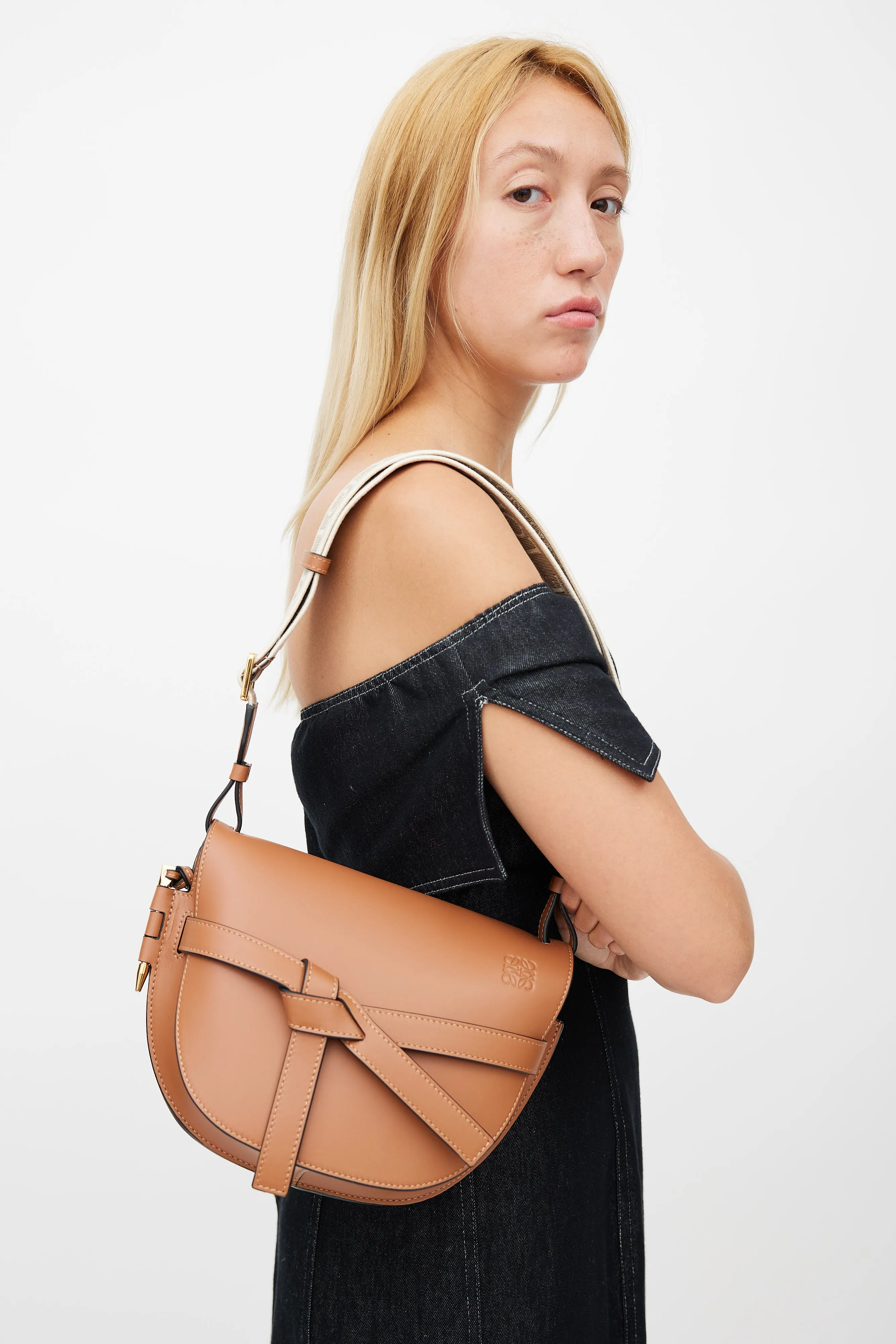 2022 Brown Small Gate Crossbody Bag