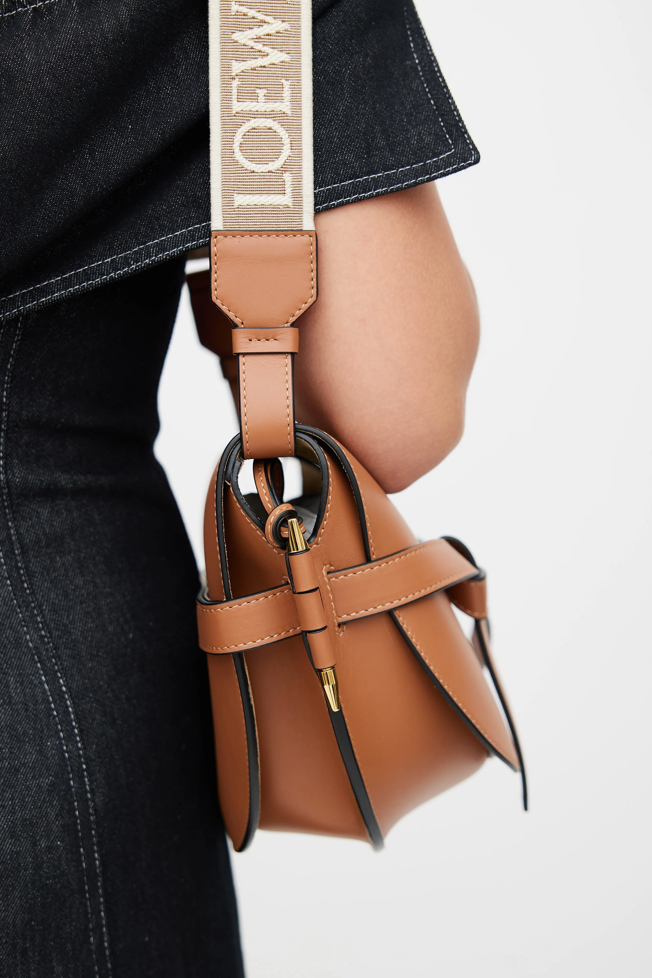 2022 Brown Small Gate Crossbody Bag