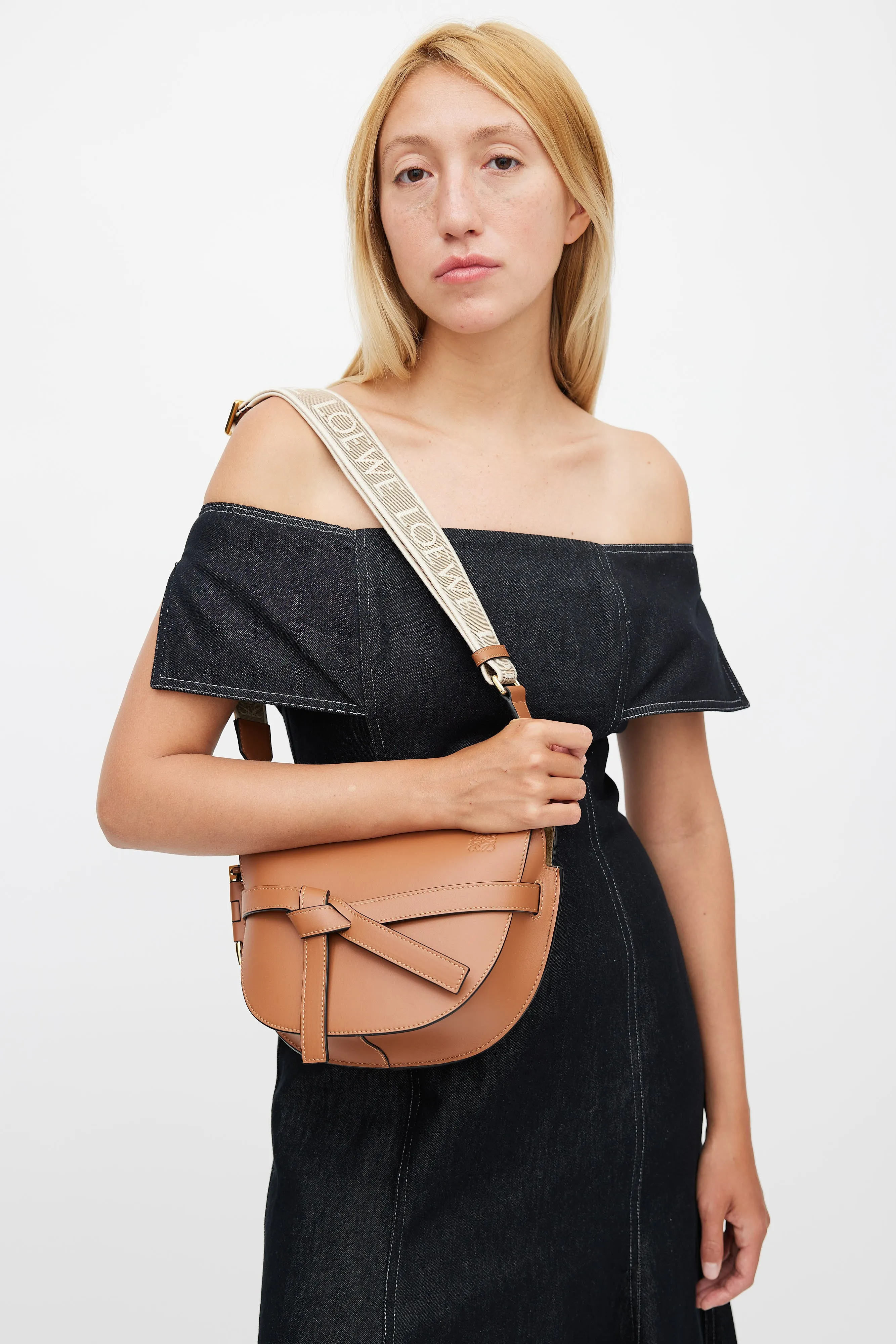 2022 Brown Small Gate Crossbody Bag