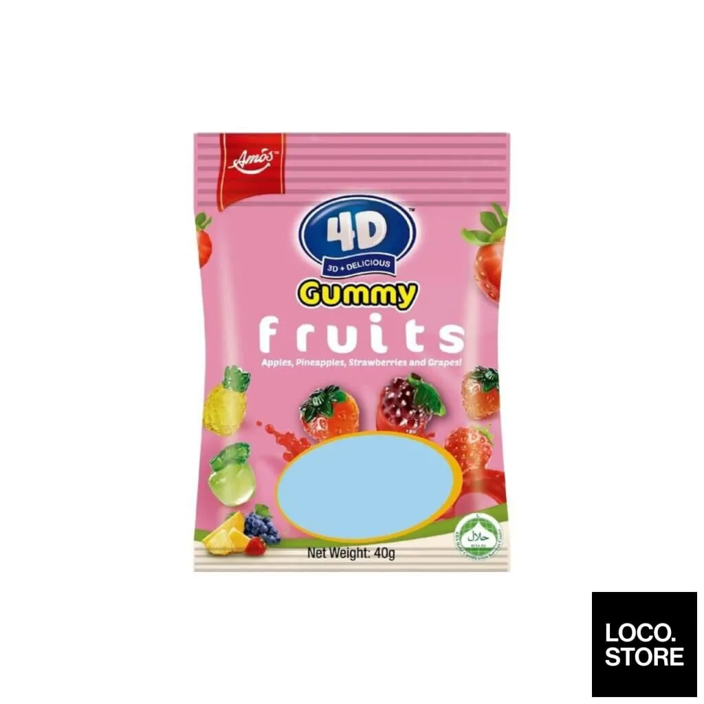 4D Gummy Fruits 40g
