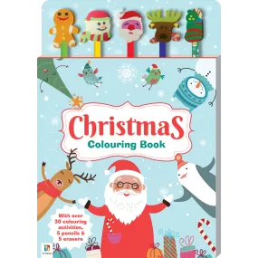 5 Pencil and Eraser Set: Christmas