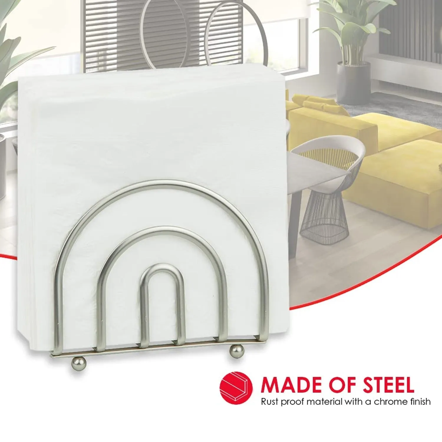 5180 Napkin Holder Steal Stand Tissue Stand For Dining Table Use