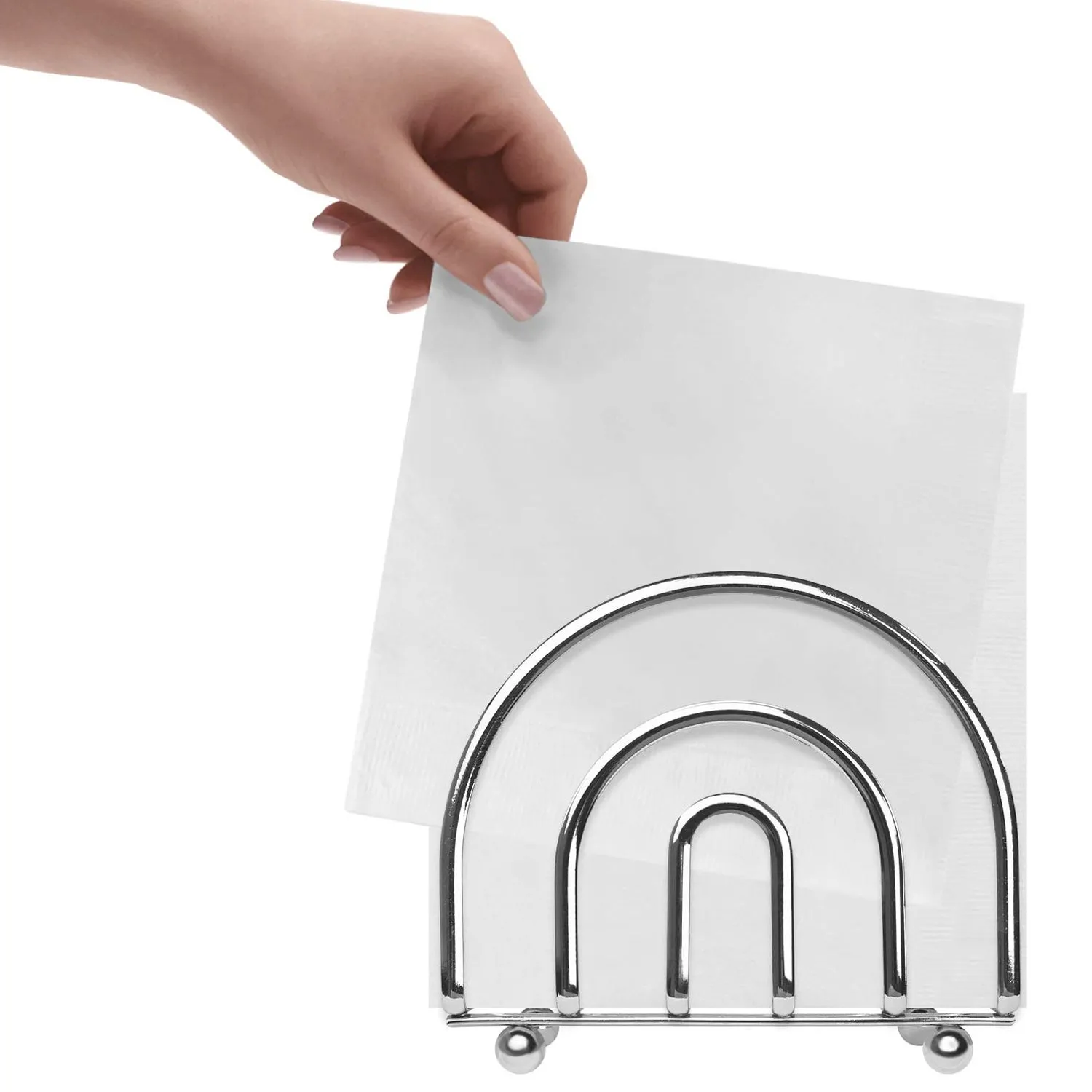 5180 Napkin Holder Steal Stand Tissue Stand For Dining Table Use