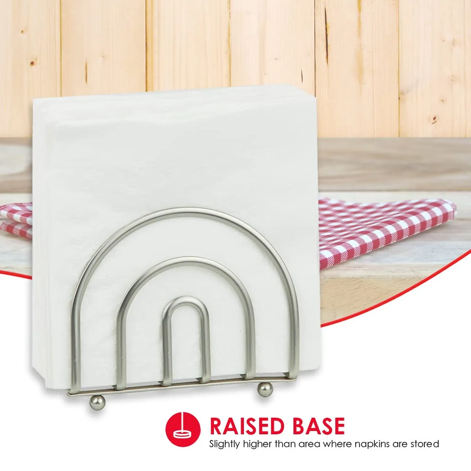 5180 Napkin Holder Steal Stand Tissue Stand For Dining Table Use