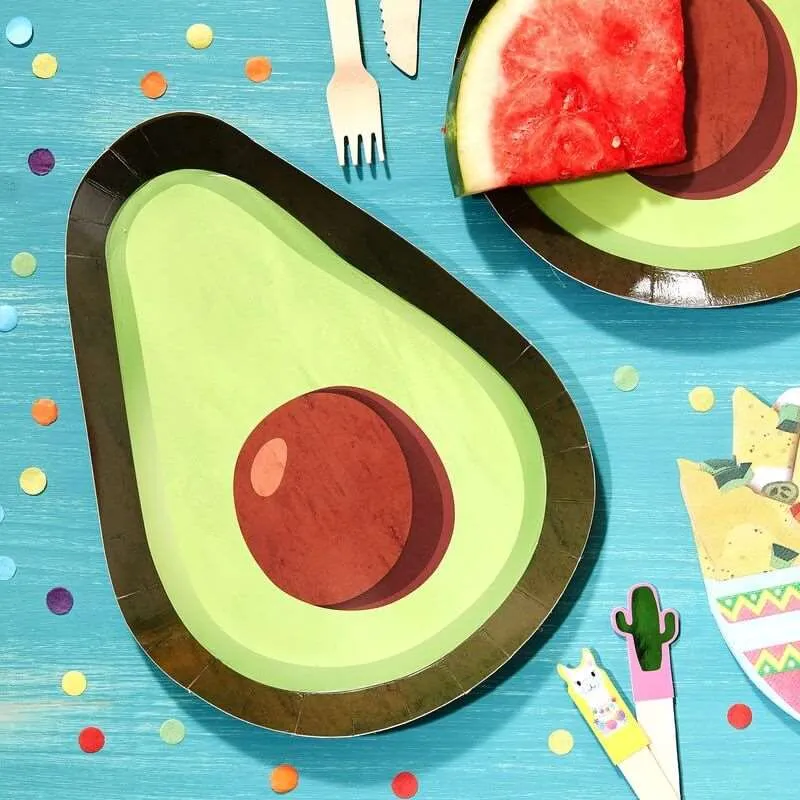 Avocado Shaped Paper Plates