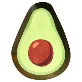 Avocado Shaped Paper Plates