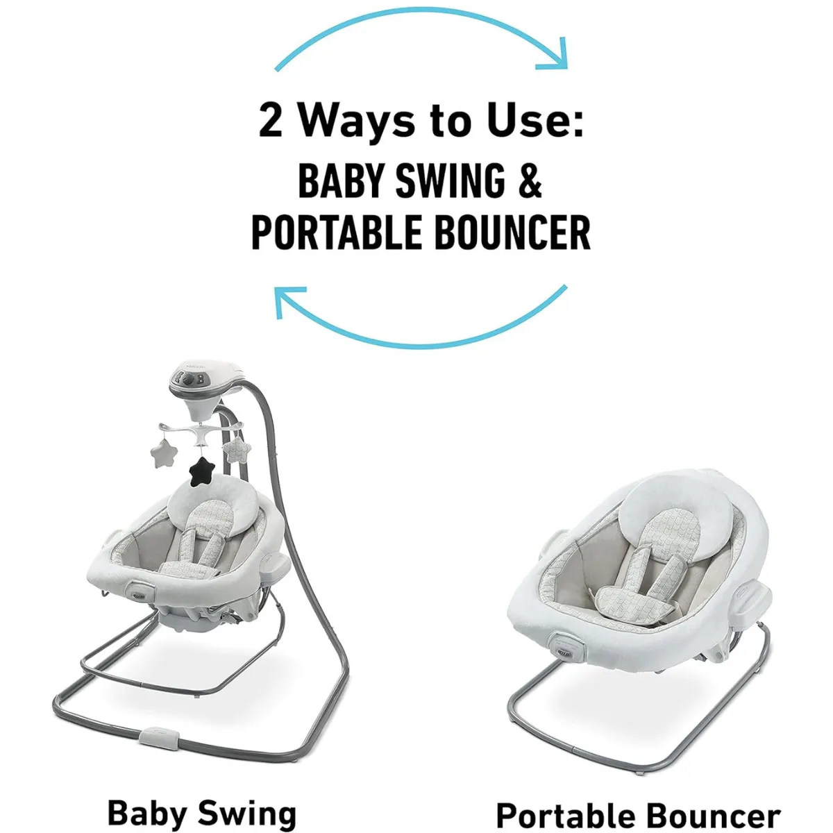 Baby Trend Twin Baby Stroller with 2 Car Seats 2 Infant Swings Twin Newborn Playard Combo