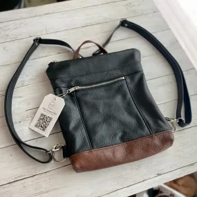 Backpack Mini in Onyx, Chestnut