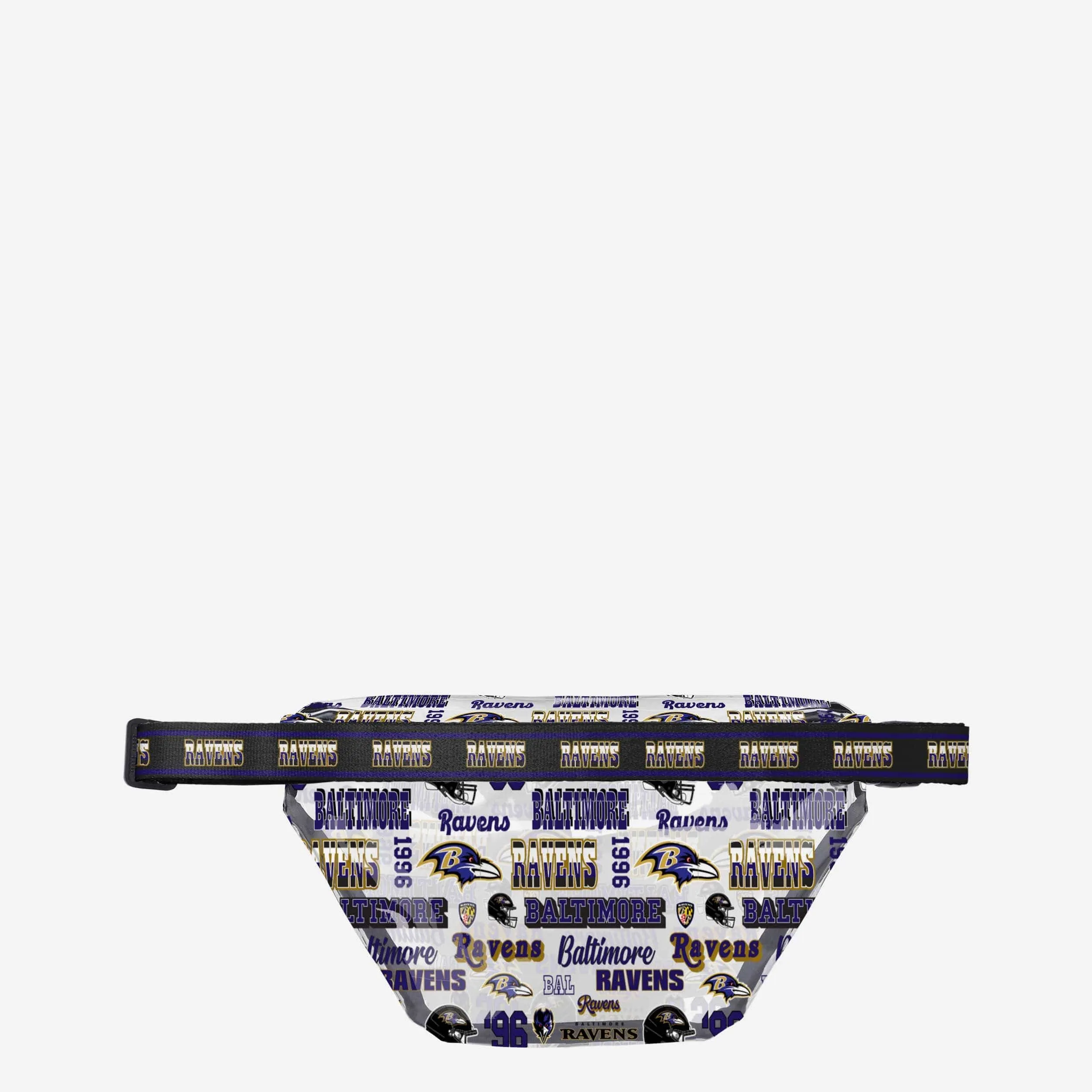 Baltimore Ravens Repeat Retro Print Clear Fanny Pack