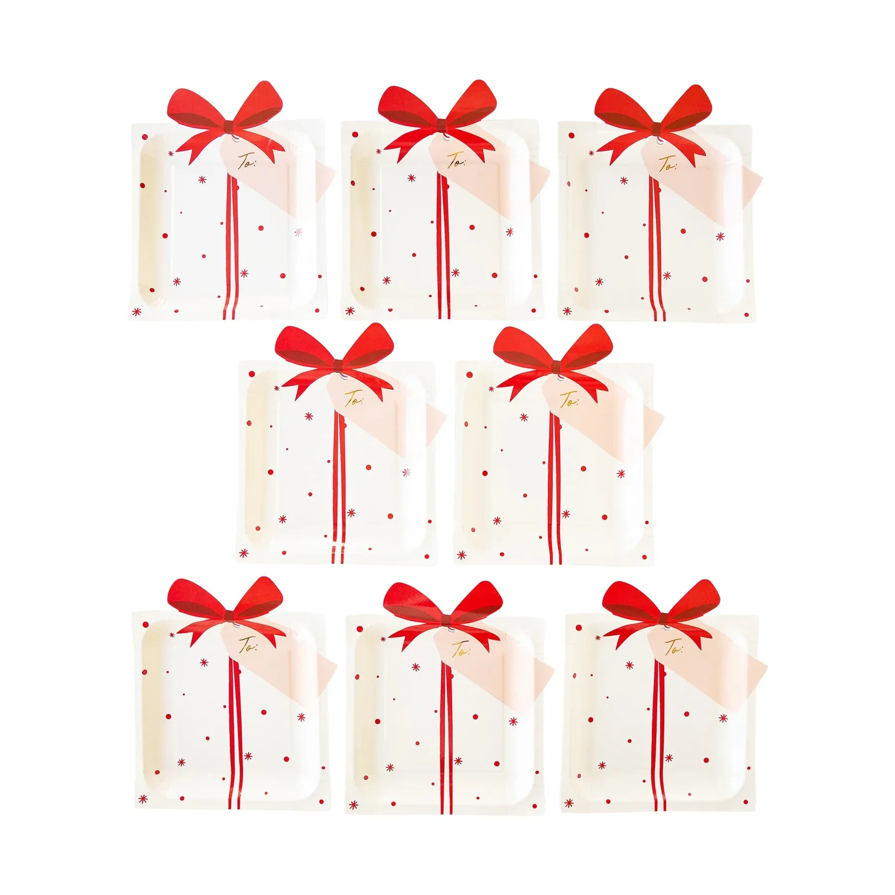 Believe Present Shaped Paper Plate