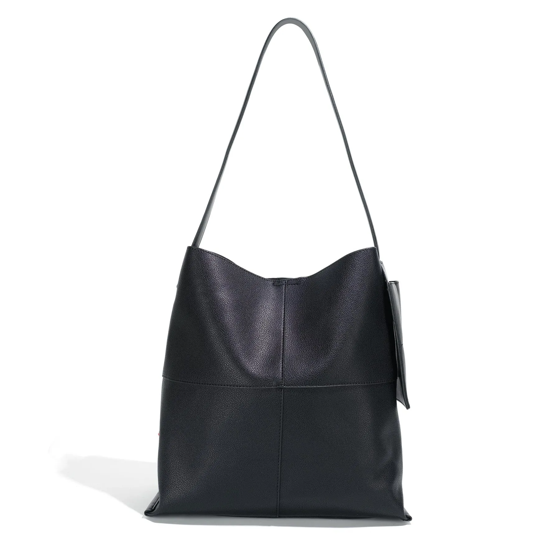 BLACK SHOULDER HOBO BAG