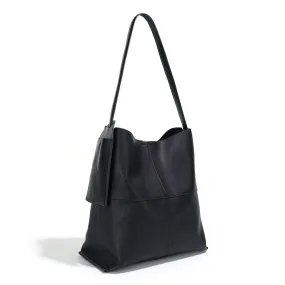 BLACK SHOULDER HOBO BAG