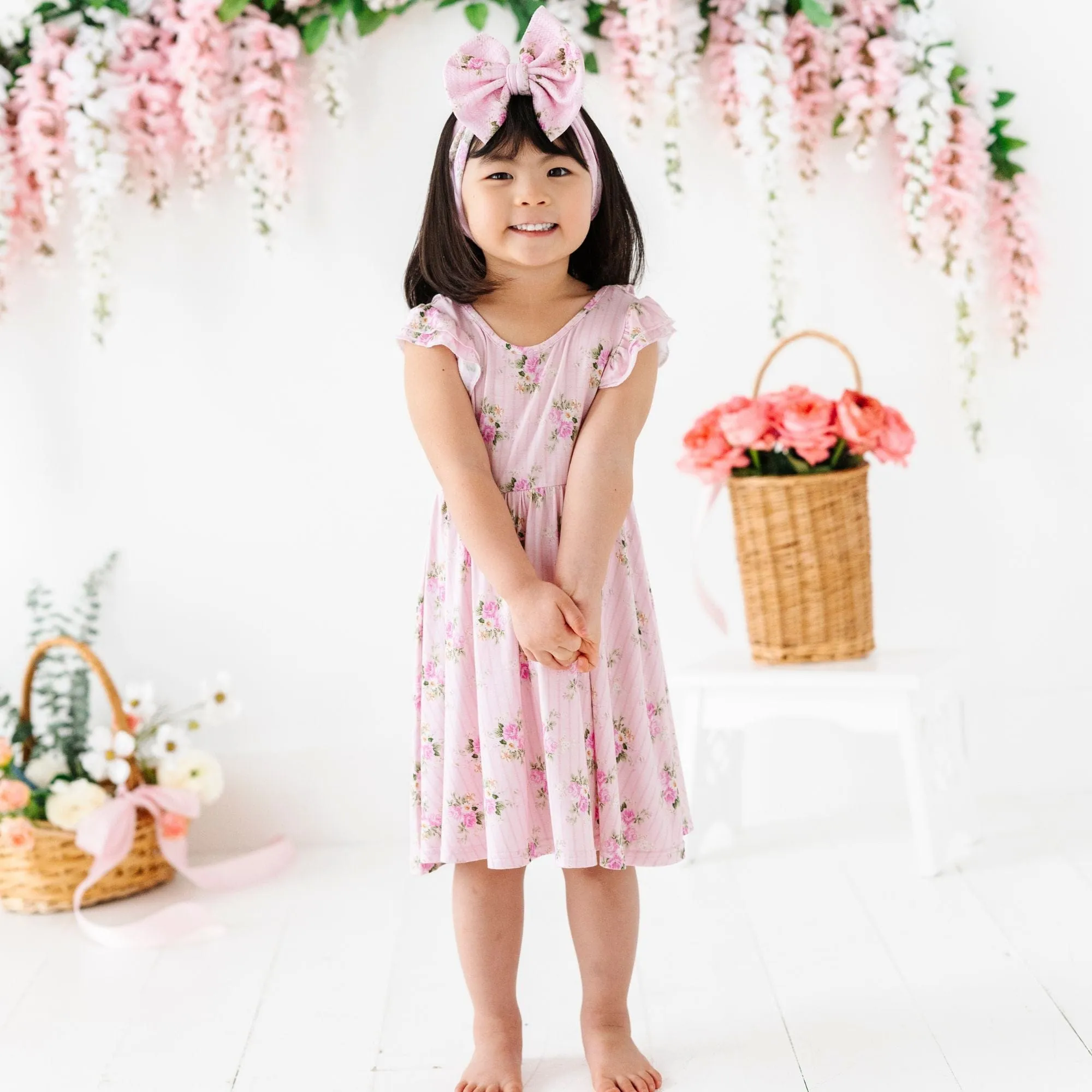 Blooming Bouquet Girls Dress & Shorts Set