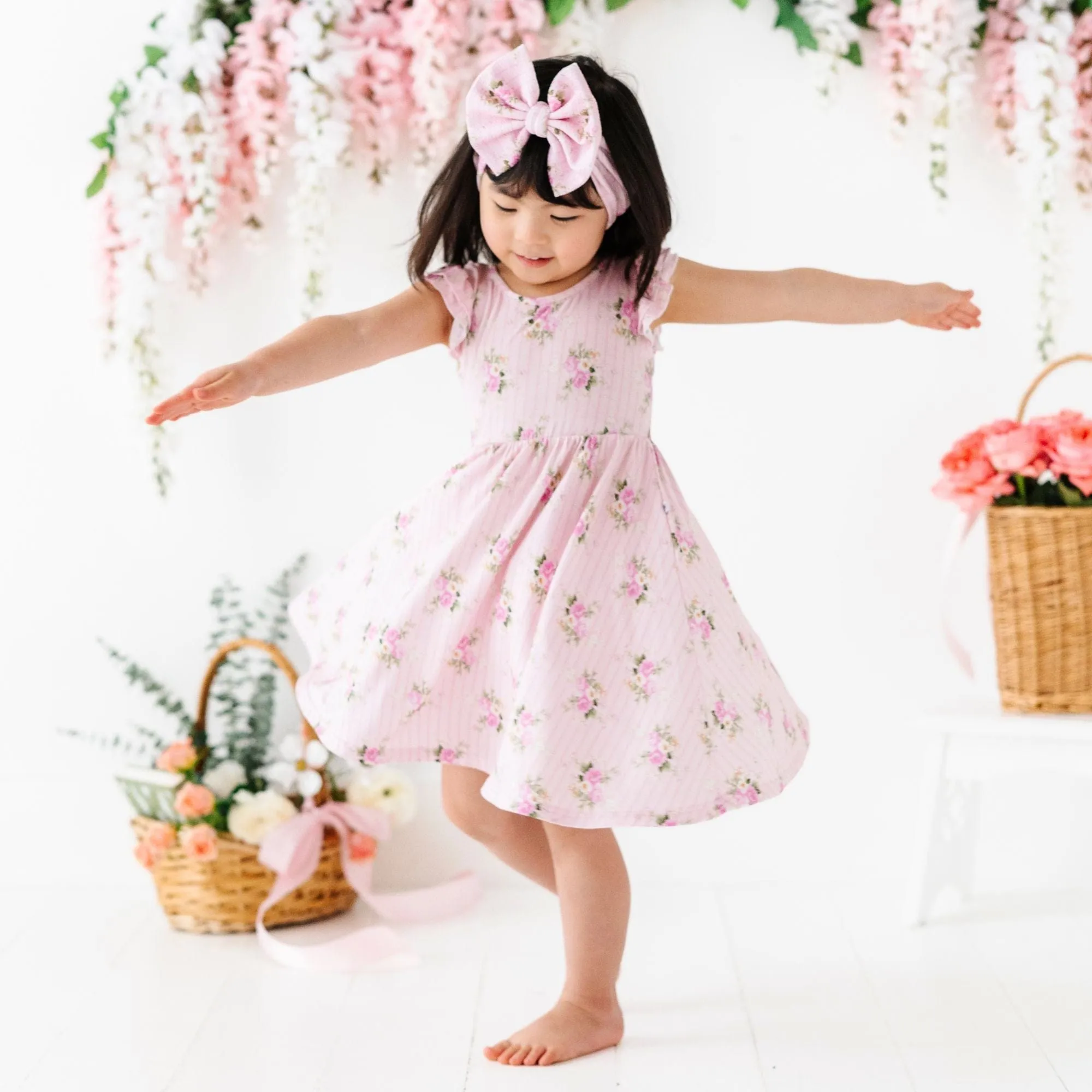 Blooming Bouquet Girls Dress & Shorts Set