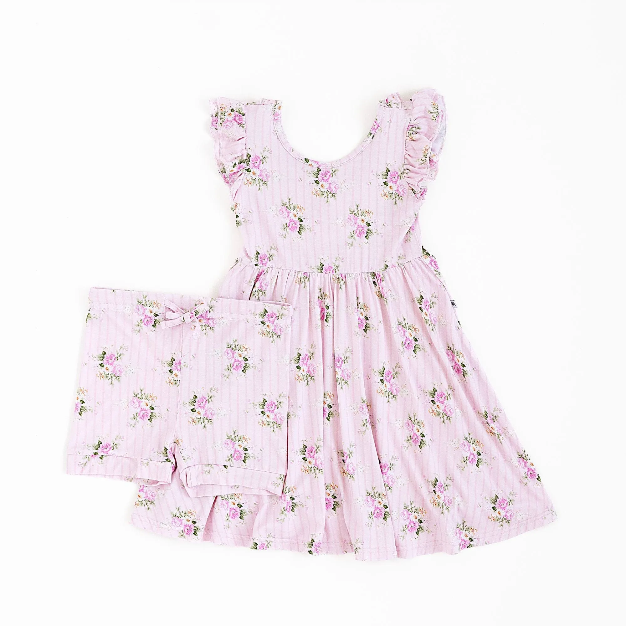 Blooming Bouquet Girls Dress & Shorts Set