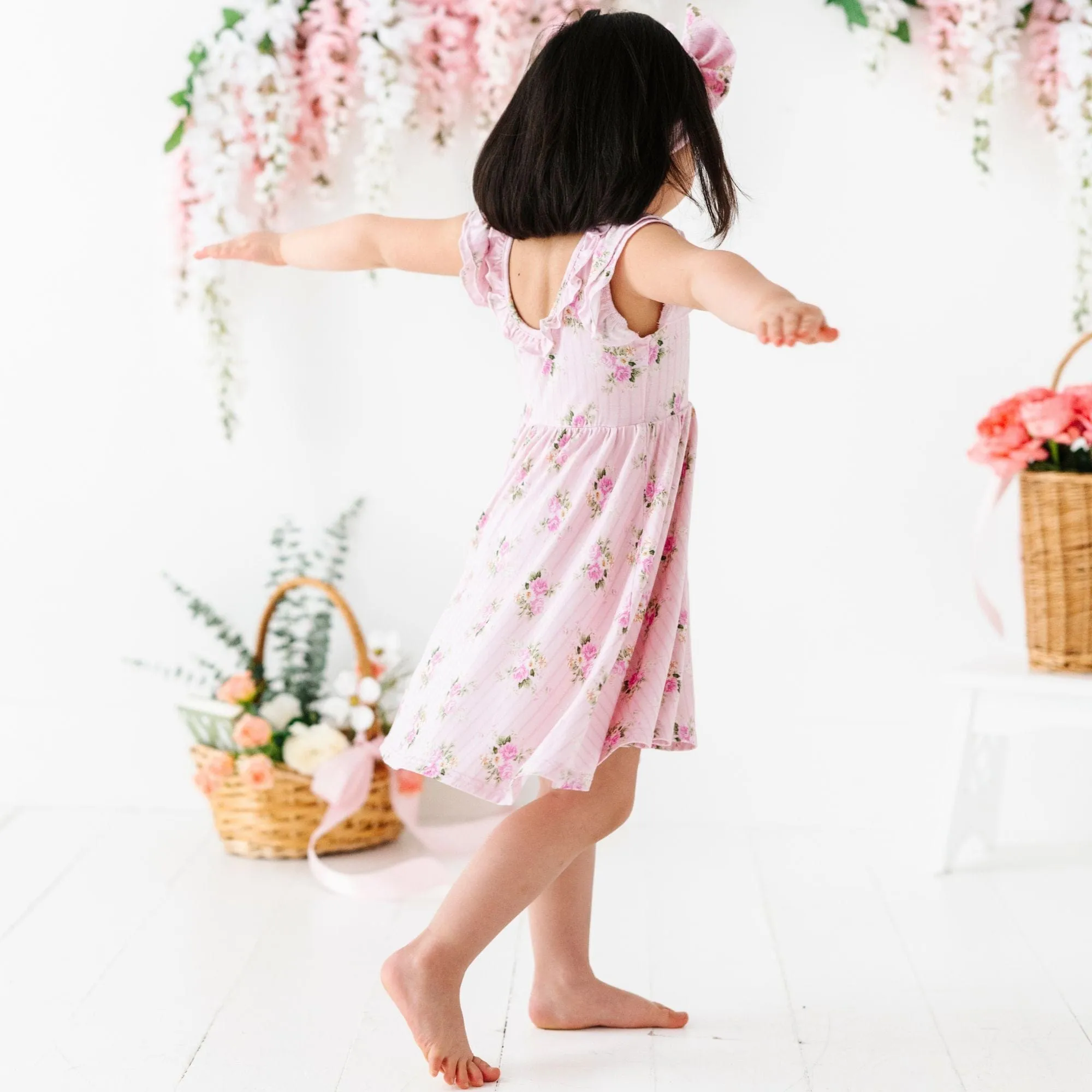 Blooming Bouquet Girls Dress & Shorts Set