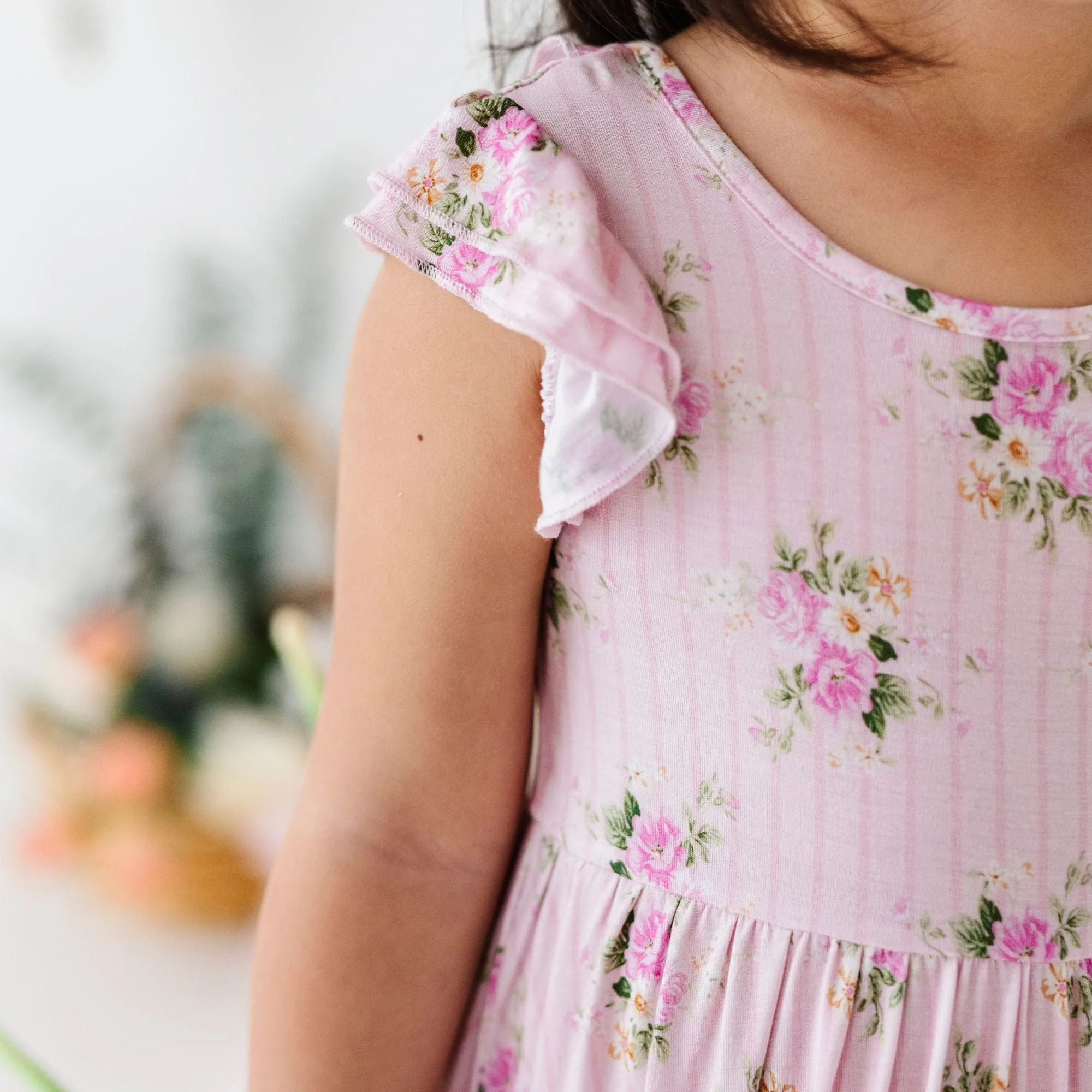Blooming Bouquet Girls Dress & Shorts Set