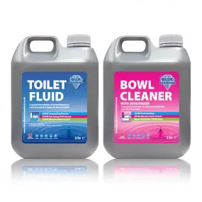 Blue Diamond Chemical Toilet Fluid 2L Caravan Twin Pack for Caravan & Motorhome
