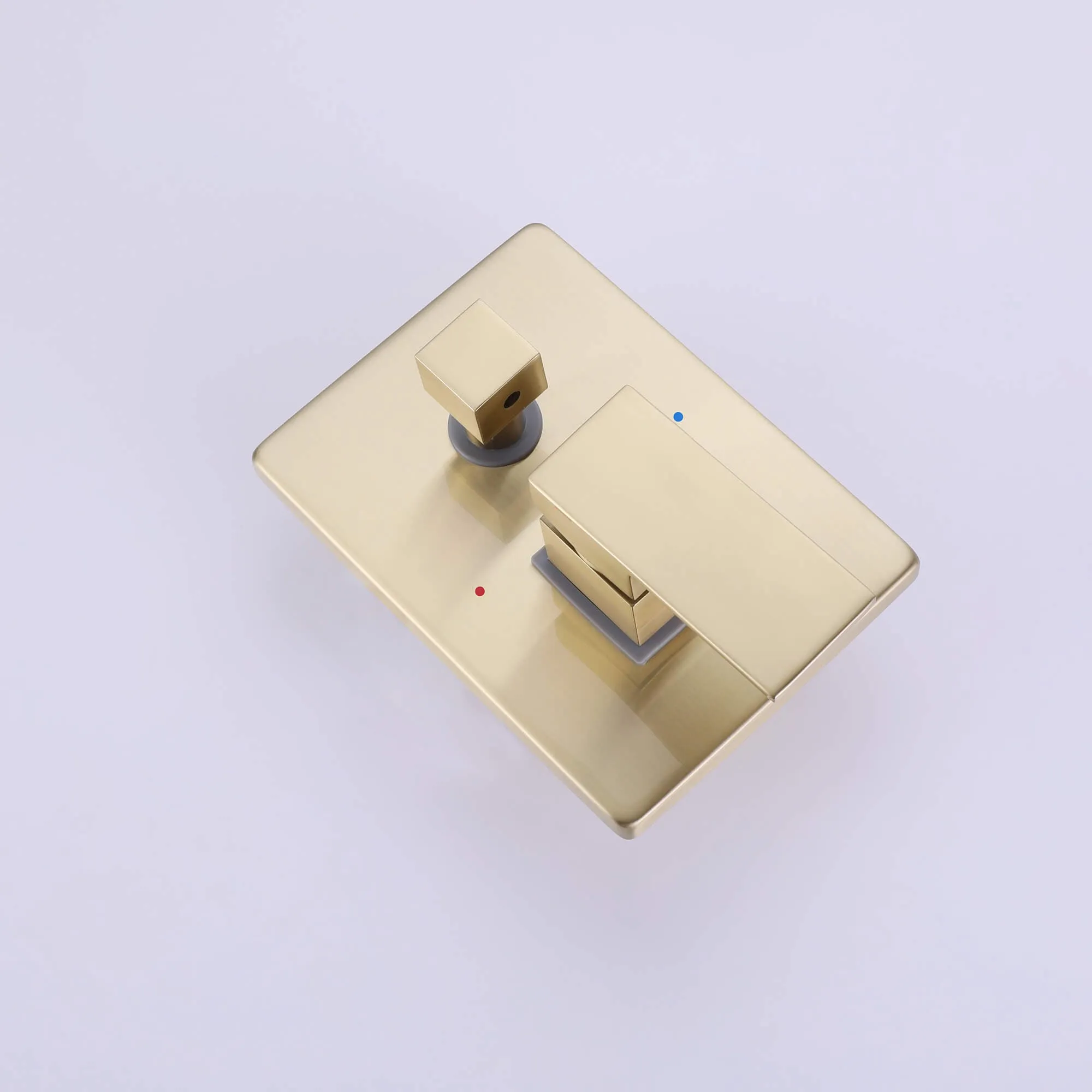 Brushed Gold Waterfall Spout Bathtub Faucet with Hand Shower RB1087