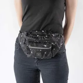 Canada Pooch Treat Pouch Fanny Pack-Black Splatter