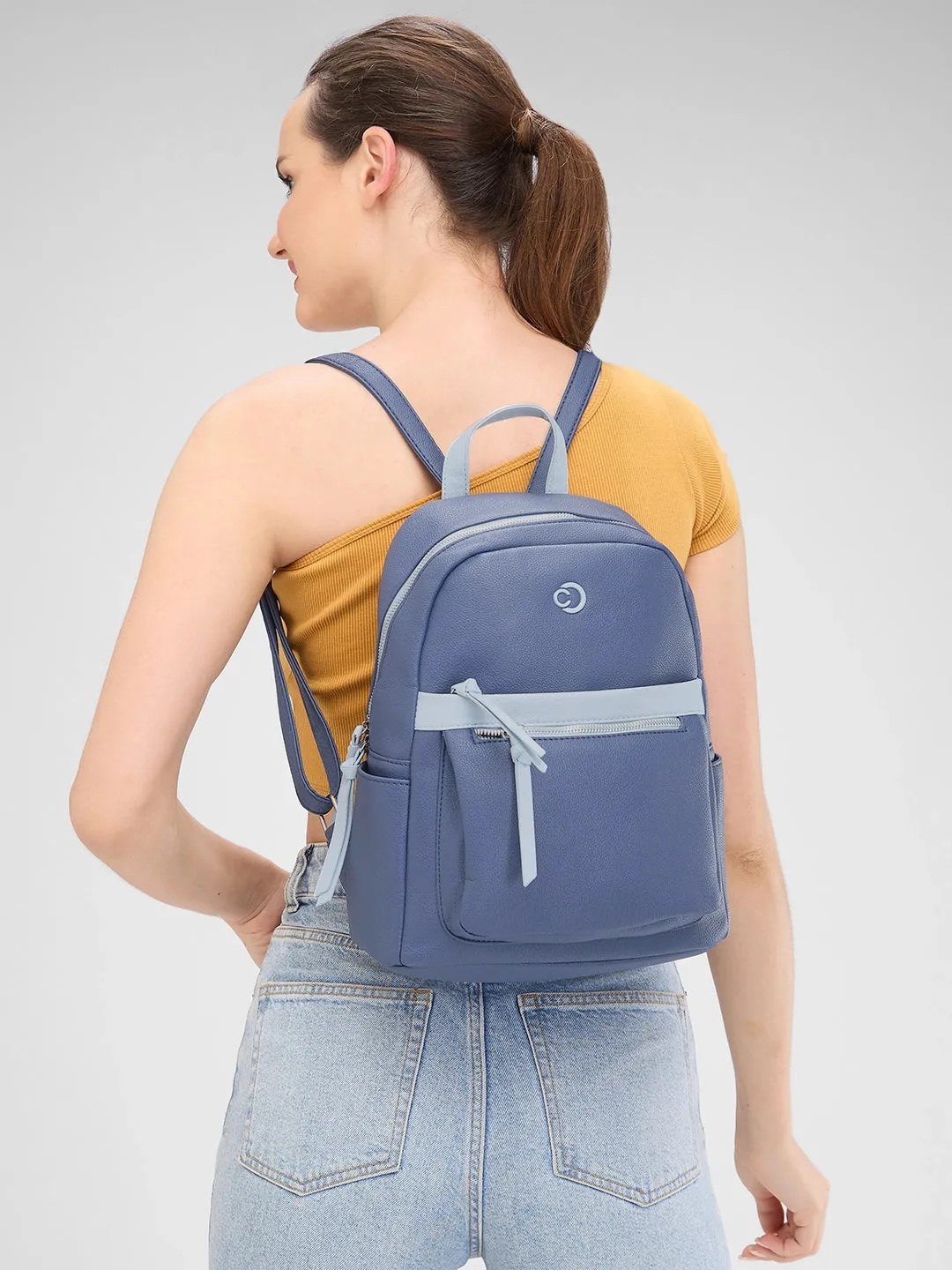 Caprese Sia Fashion Backpack Medium Navy