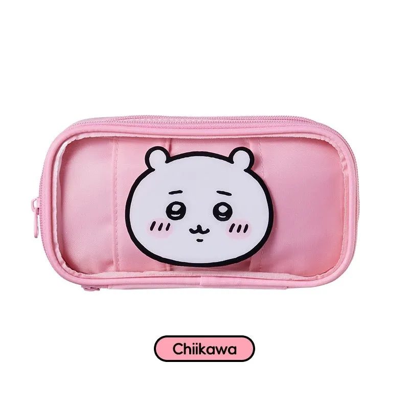 ChiiKawa X Miniso | ChiiKawa Hachiware Usagi Plastic Pencil Case Bag - Kawaii items Room Decoration