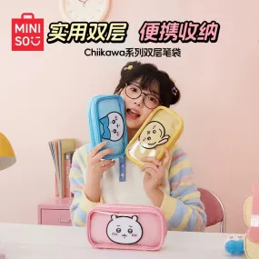 ChiiKawa X Miniso | ChiiKawa Hachiware Usagi Plastic Pencil Case Bag - Kawaii items Room Decoration
