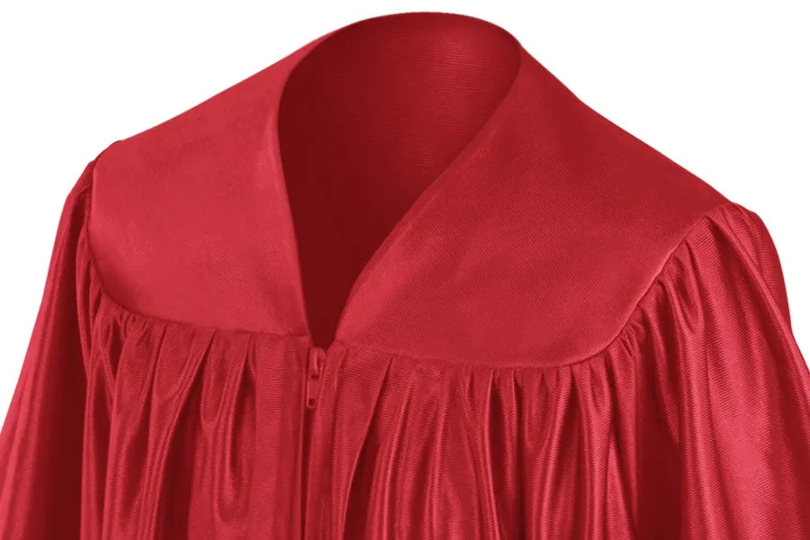 Child Shiny Red Graduation Gown - Preschool & Kindergarten Gowns