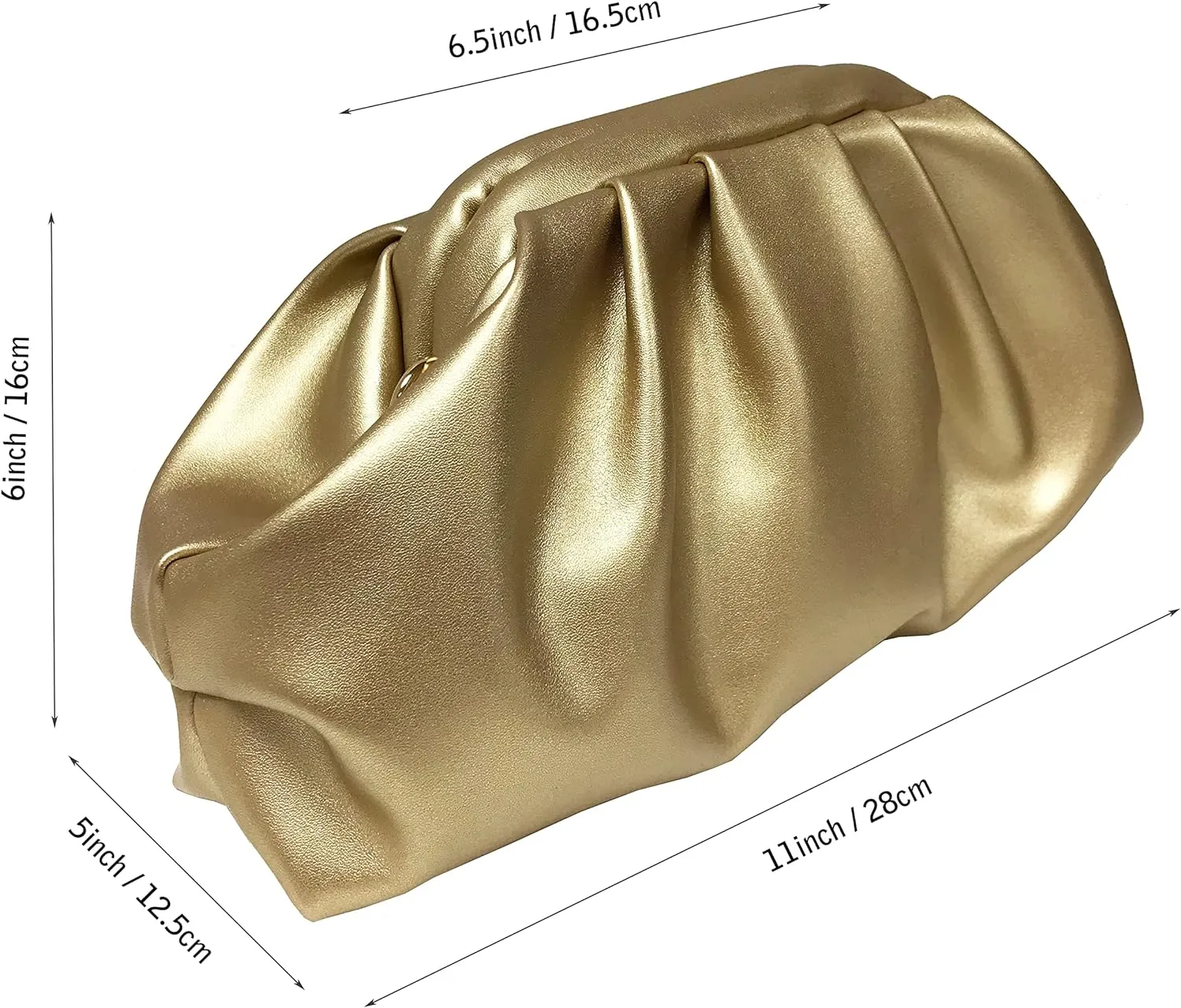 Cocktail Party Cloud Style Green Clutch Evening Bag