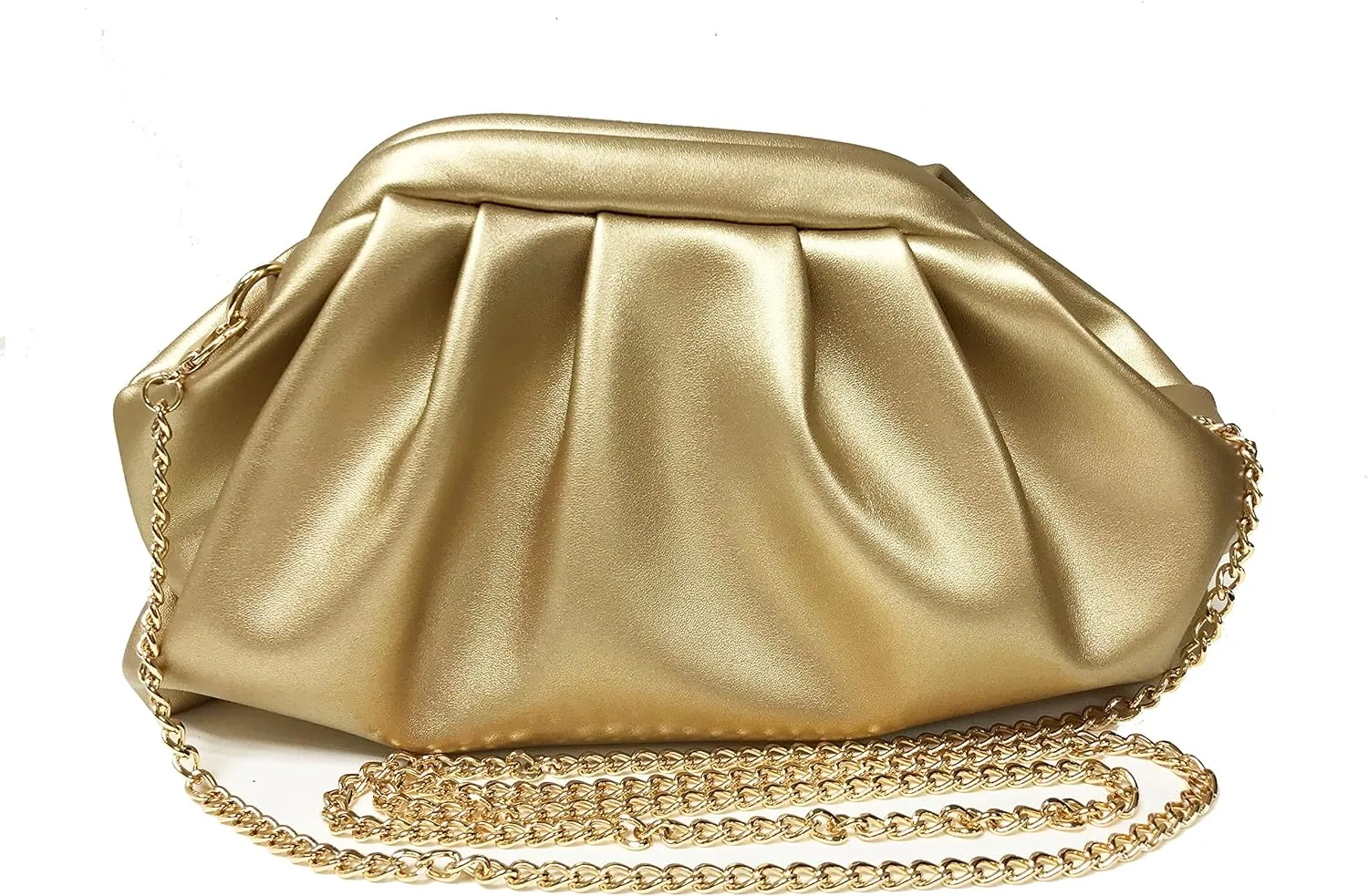 Cocktail Party Cloud Style Green Clutch Evening Bag