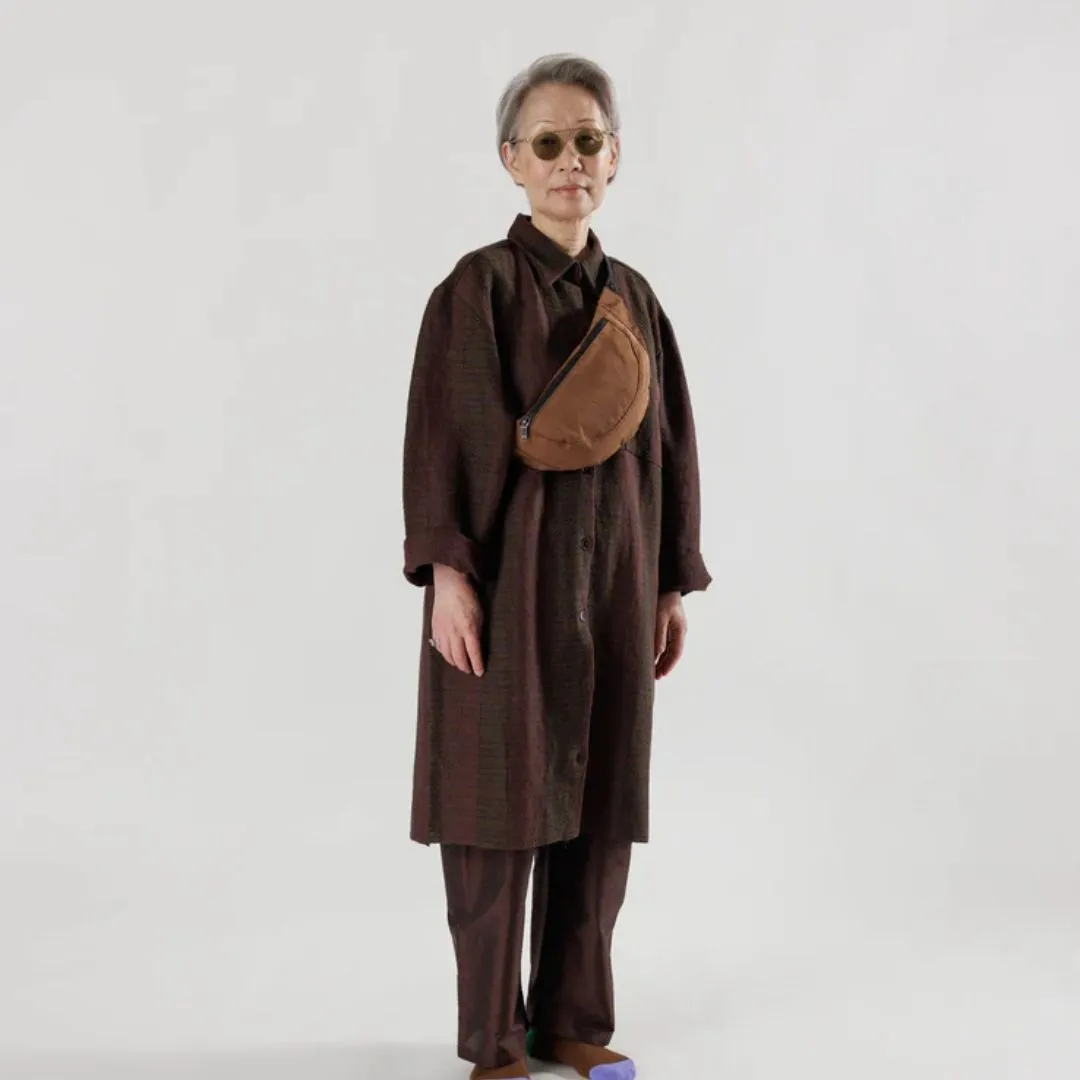 Crescent Fanny Pack (Brown)