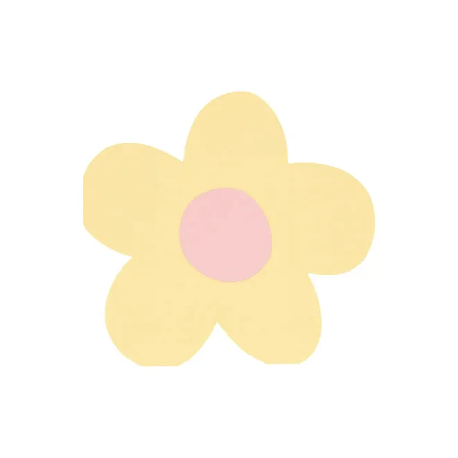 Daisy Shaped Napkins