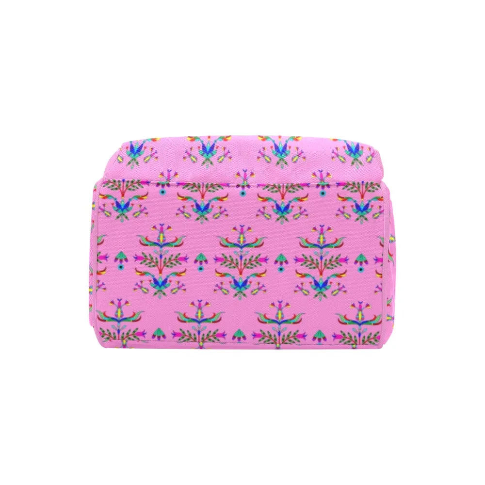Dakota Damask Cheyenne Pink Multi-Function Diaper Backpack/Diaper Bag