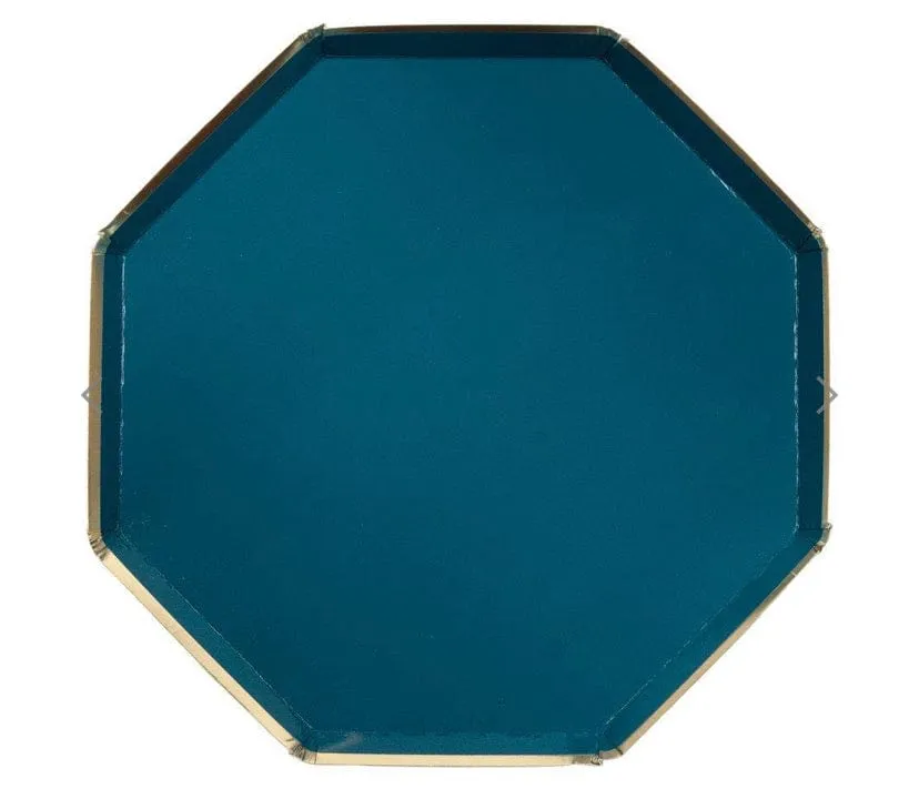 Dark Teal Plate Large