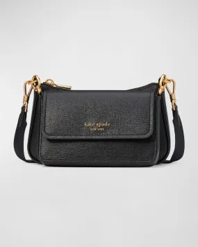 double up leather crossbody bag