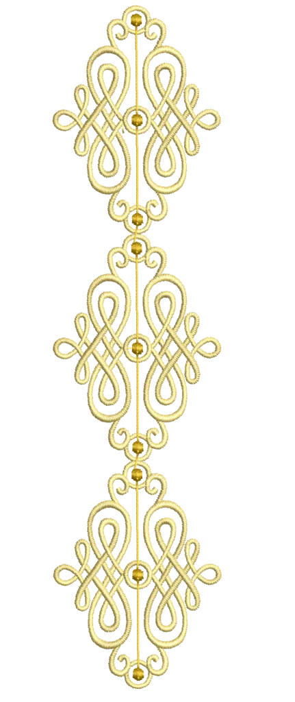Elegant linen swirls: Embroidery Design Pack