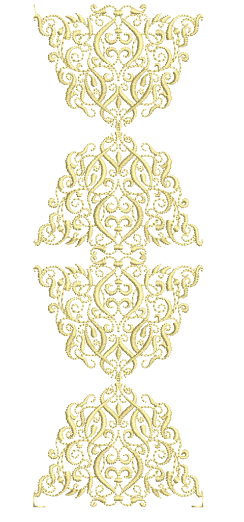 Elegant linen swirls: Embroidery Design Pack