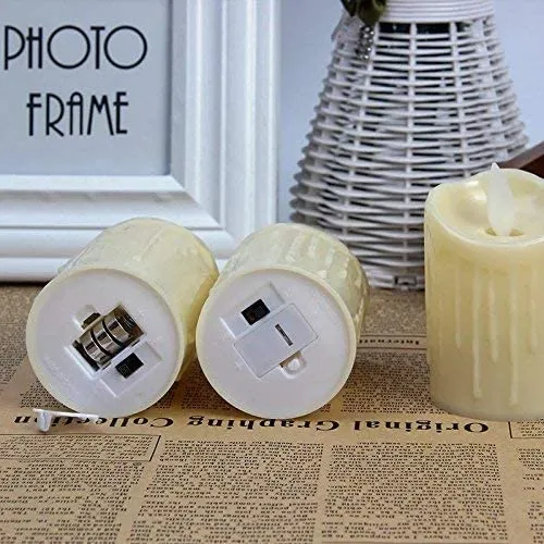 Eswarr Electricals Melting Swinging LED Candle Illuminates with Elegance and Dynamic Grace- Pack of 24