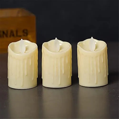 Eswarr Electricals Melting Swinging LED Candle Illuminates with Elegance and Dynamic Grace- Pack of 24