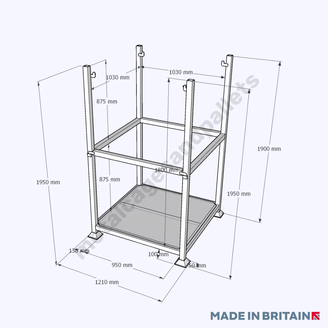 Extra Tall Bulk/Tonne Bag Holding & Filling Frame