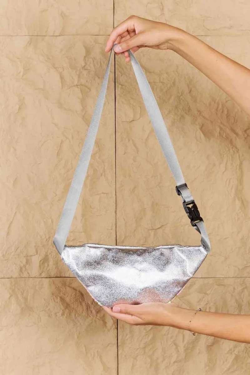 Fame Festival Baby Pink Sequin Fanny Pack