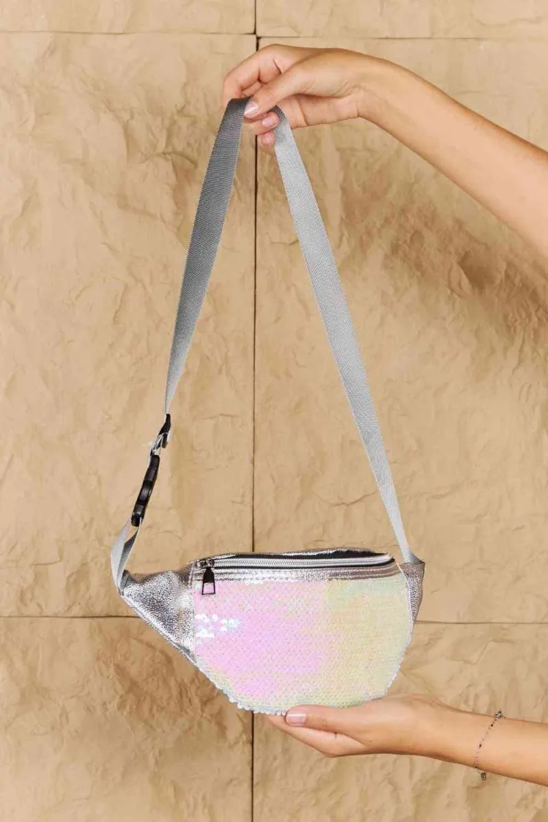 Fame Festival Baby Pink Sequin Fanny Pack