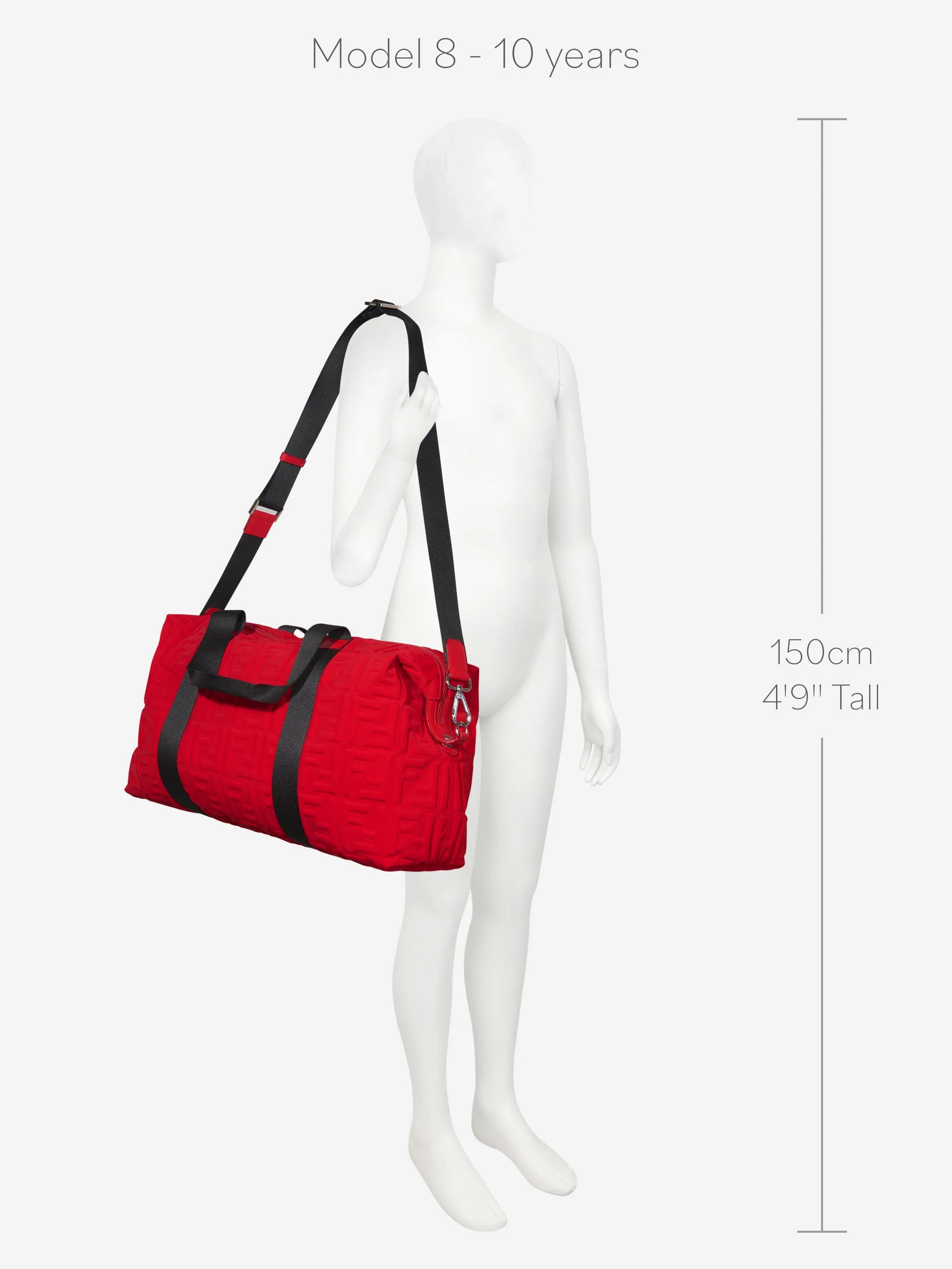 Fendi Kids FF Logo Duffle Bag (W:50cm)