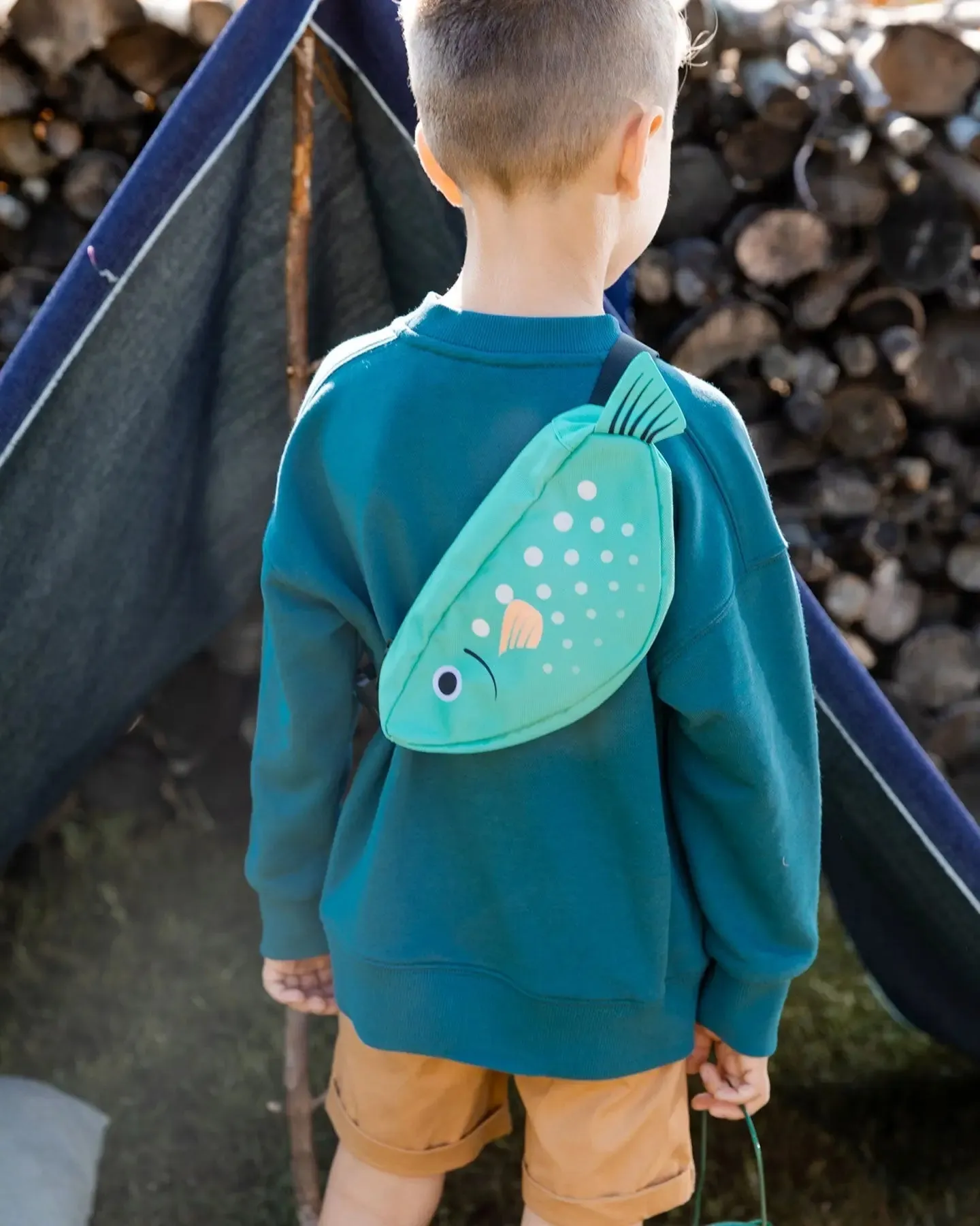 Fish Fanny Pack Green