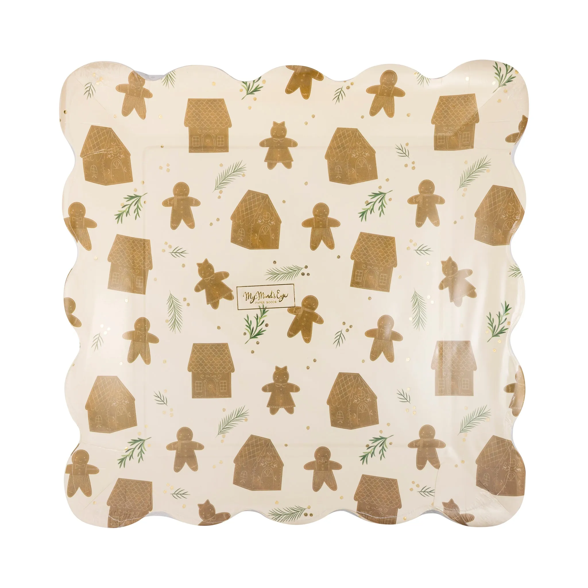 GBD1142 - Whimsy Gingerbread Pattern 10" Plate