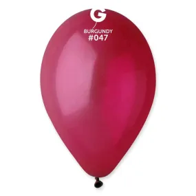 Gemar - 12" Burgundy Latex Balloons #047 (50pcs)