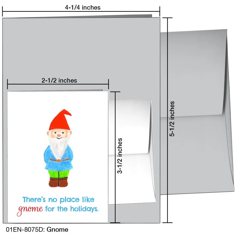 Gnome, Greeting Card (8075D)