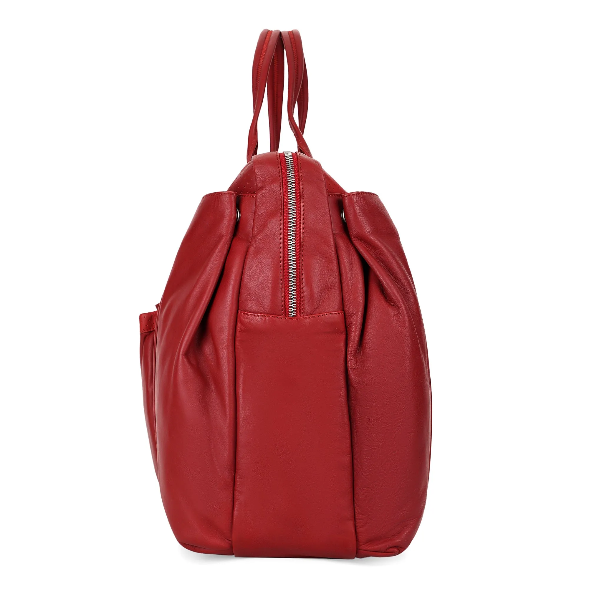 Grace Collection Limited Edition Genuine Leather Red Laptop Bag - Mandarina Duck